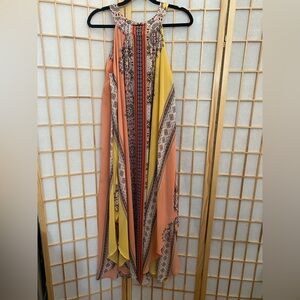 Elegant Multicolor Maxi Dress